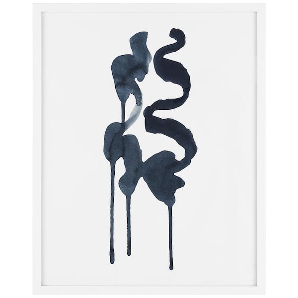 SAFAVIEH Ink Song Framed Mixed Media Abstract Wall Art 4 in. x 19 in.
