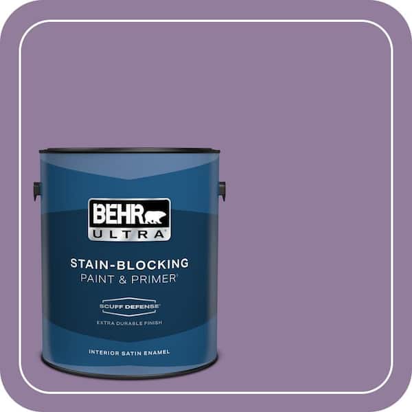 BEHR ULTRA 1 gal. #660D-5 Wildflower Extra Durable Satin Enamel Interior Paint & Primer