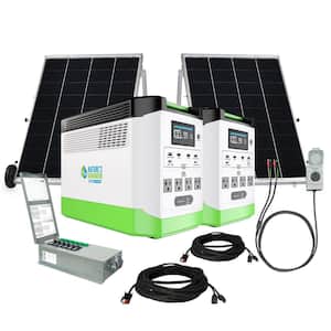 1440 Running Watts Push Start Solar Generator Platinum PE Bundle