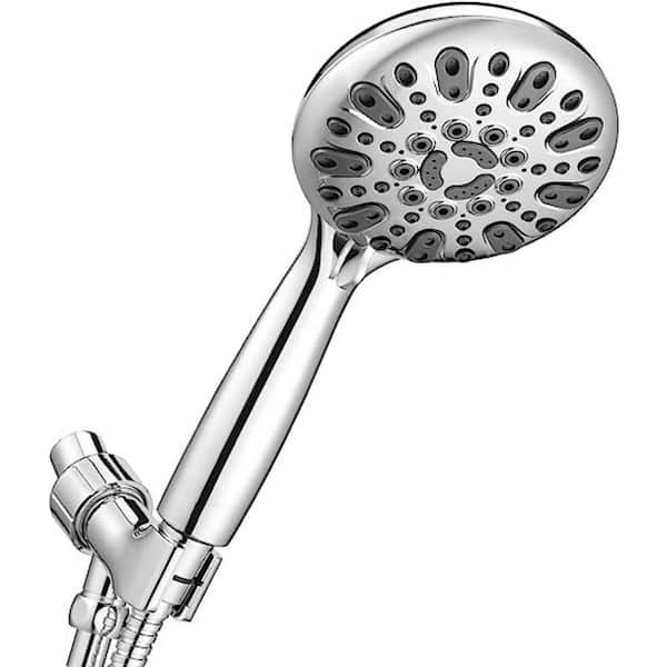 Unbranded High Pressure 6-Spray Wall Mount Handheld Shower Head 2.5 GPM in Chrome