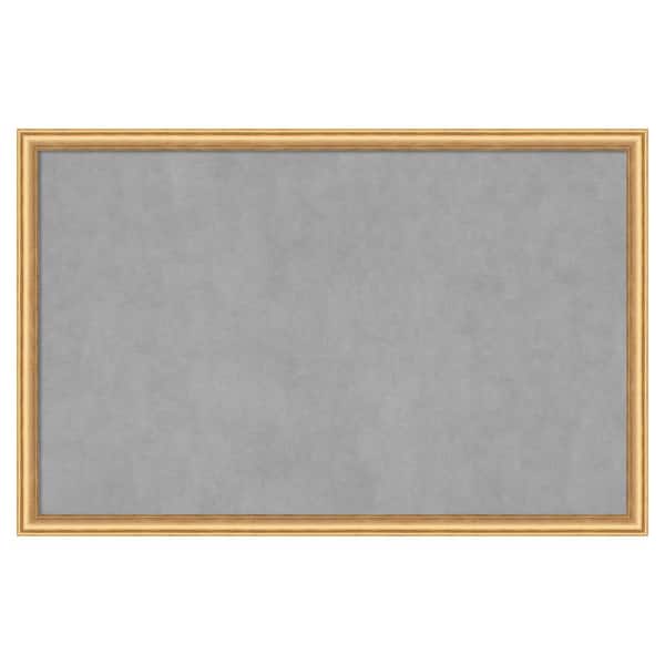 Salon Scoop Gold 34 in. x 22 in. Framed Magnetic Board