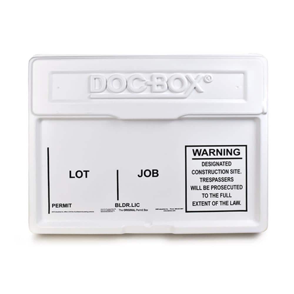 Doc Box 21 In X 27 In X 4 In Outdoor Indoor Standard Posting Permit Box Unit The Home Depot