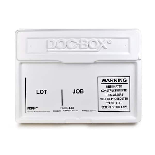 DOC-BOX 21 in. x 27 in. x 4 in. Outdoor/Indoor Standard Posting Permit Box Unit