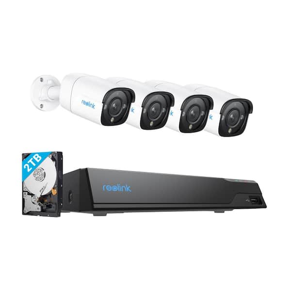 12MP 8-CH 4 CAM 2TB NVR System