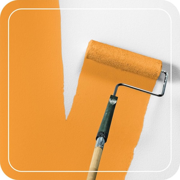 1 qt. #P250-7 Blazing Bonfire Semi-Gloss Enamel EcoMix Plant-Based Interior Paint & Primer