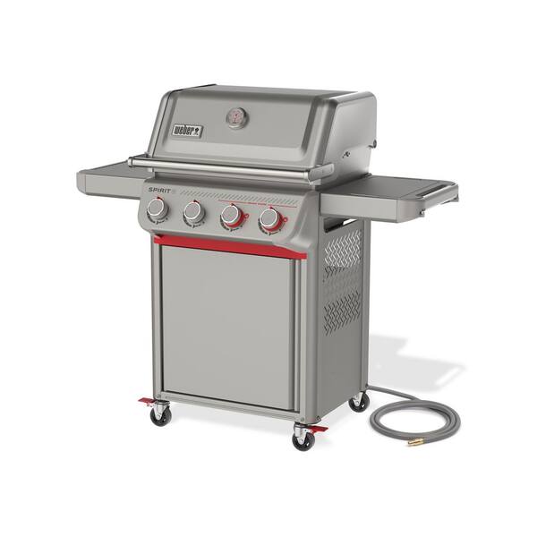 Weber Spirit E-425C 4-Burner Natural Gas Grill in Titanium with
