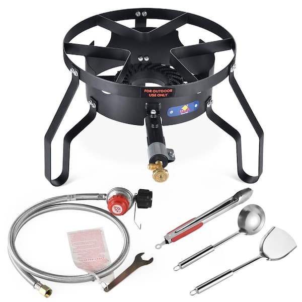 ARC Advanced Royal Champion 100,000BTU Portable Propane One Burner Gas Cooker, Camping Stove For Cooking Outdoor, Side Burner