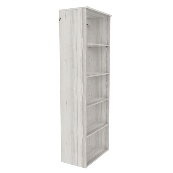 ClosetMaid Style+ 25 in. W Bleached Walnut Corner Wood Closet Tower