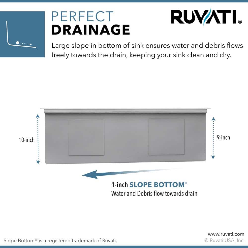 Ruvati 27-inch Stainless Steel Workstation Kitchen Sink
