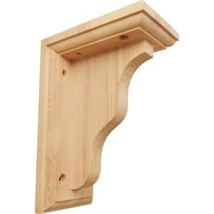 3 in. x 5 in. x 7 in. Red Oak Hamilton Traditional Bracket