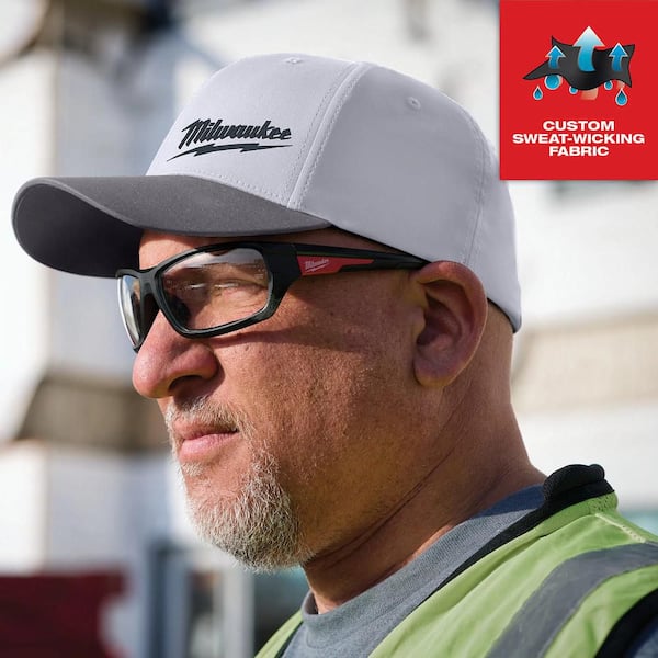 Milwaukee Large/Extra Large Gray WORKSKIN Fitted Hat 507G-LXL