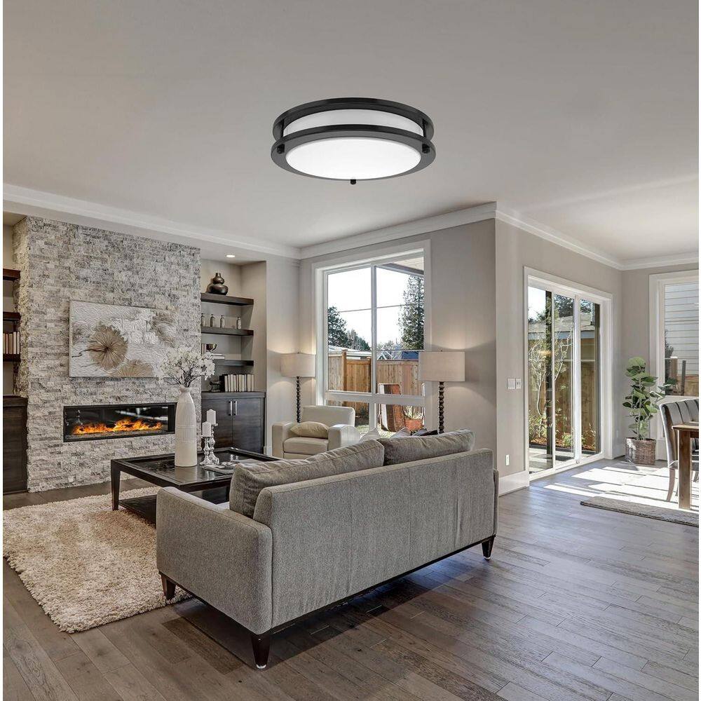 5CCT-JR3BZ 17 in. Bronze Selectable LED Flush Mount 2700/3000/3500/4000/5000K price history on PriceWatchPro