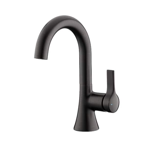 Single Hole Single-Handle Bathroom Faucet with drain in Oil Rubbed Bronze