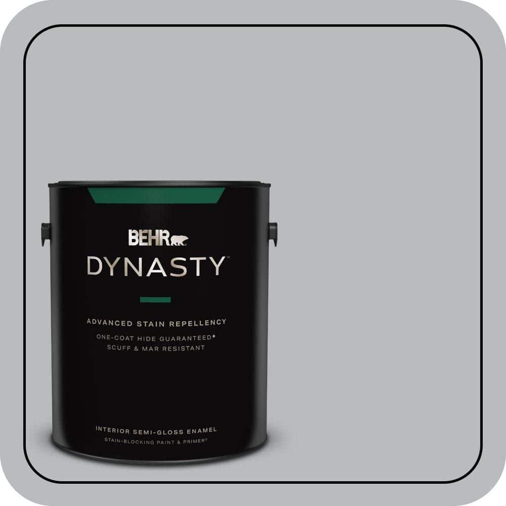 1 gal. #PPU18-05 French Silver One-Coat Hide Semi-Gloss Enamel Interior Stain-Blocking Paint & Primer price history on PriceWatchPro
