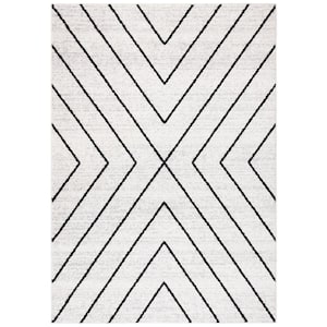 Adirondack Ivory/Gray 8 ft. x 10 ft. Arrow Area Rug