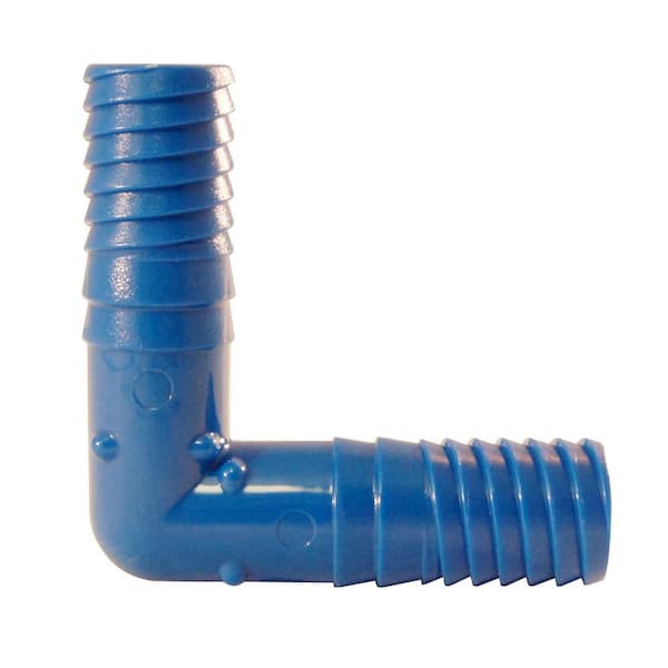 Apollo 1/2 in. Barb Insert Blue Twister Polypropylene 90-Degree Elbow Fitting