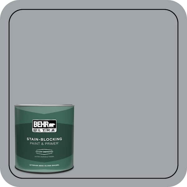 BEHR ULTRA 1 qt. #PPU26-19 Chance of Rain Extra Durable Semi-Gloss Enamel Interior Paint & Primer
