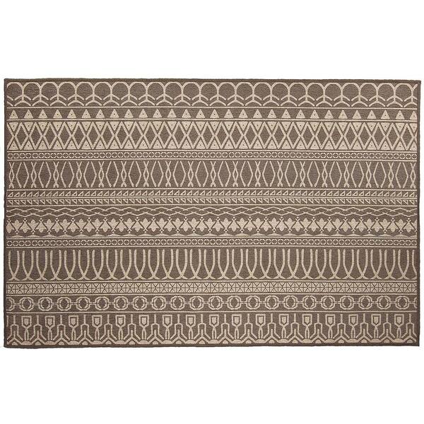 Ruggable Washable Cadiz Espresso 3 ft. x 5 ft. Stain Resistant Accent Rug