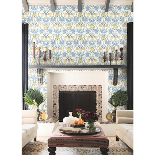 Seaside Jacobean Pre-pasted Wallpaper (Covers 56 sq. ft.)