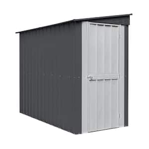 Do-it Yourself Lean-To 4 ft. W x 8 ft. D Metal Outdoor Storage Shed with Single Hinged Door (29 sq. ft.)