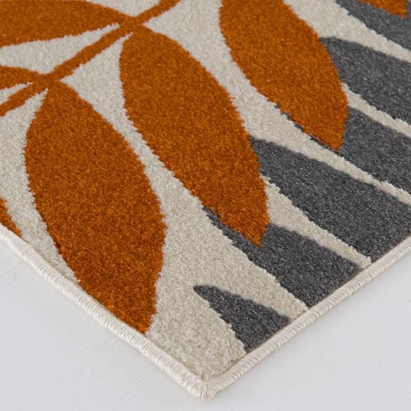 Tecopa Kashton Multi-Colour 2 ft. 3 in. x 3 ft. Floral Polypropylene Indoor/Outdoor Area Rug