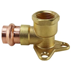 1/2 in. x 1/2 in. Copper 90-degree Press x Brass FPT Drop Elbow Fitting