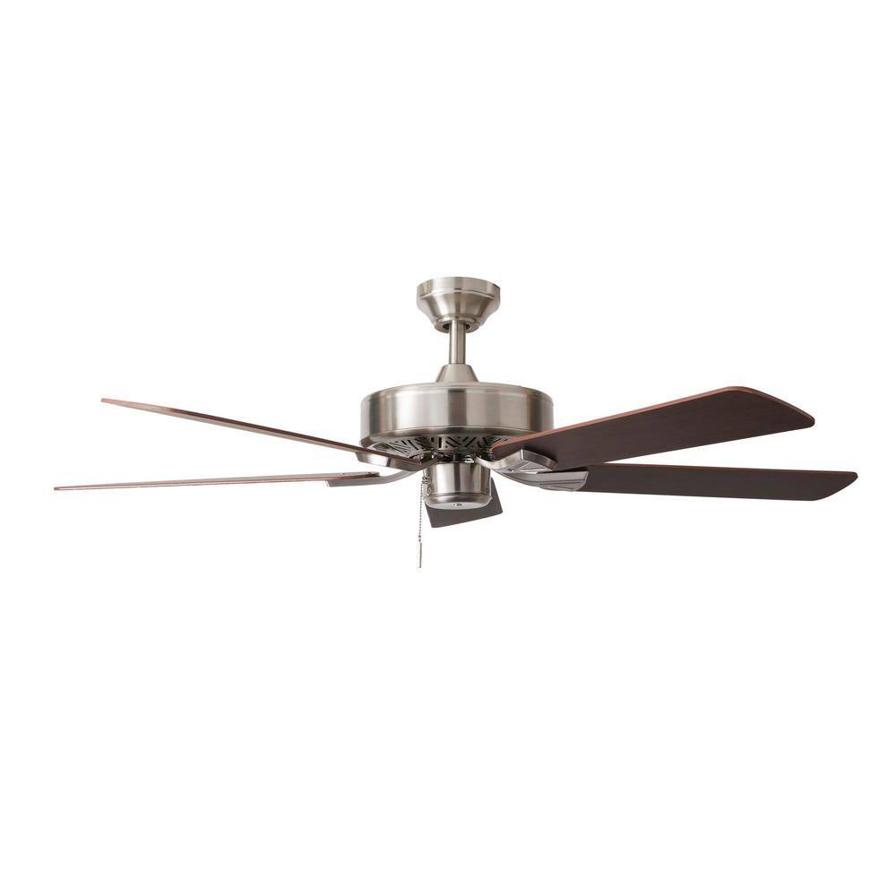 Hampton Bay Chatfield 52 in. Indoor Brushed Nickel Ceiling Fan SW19102
