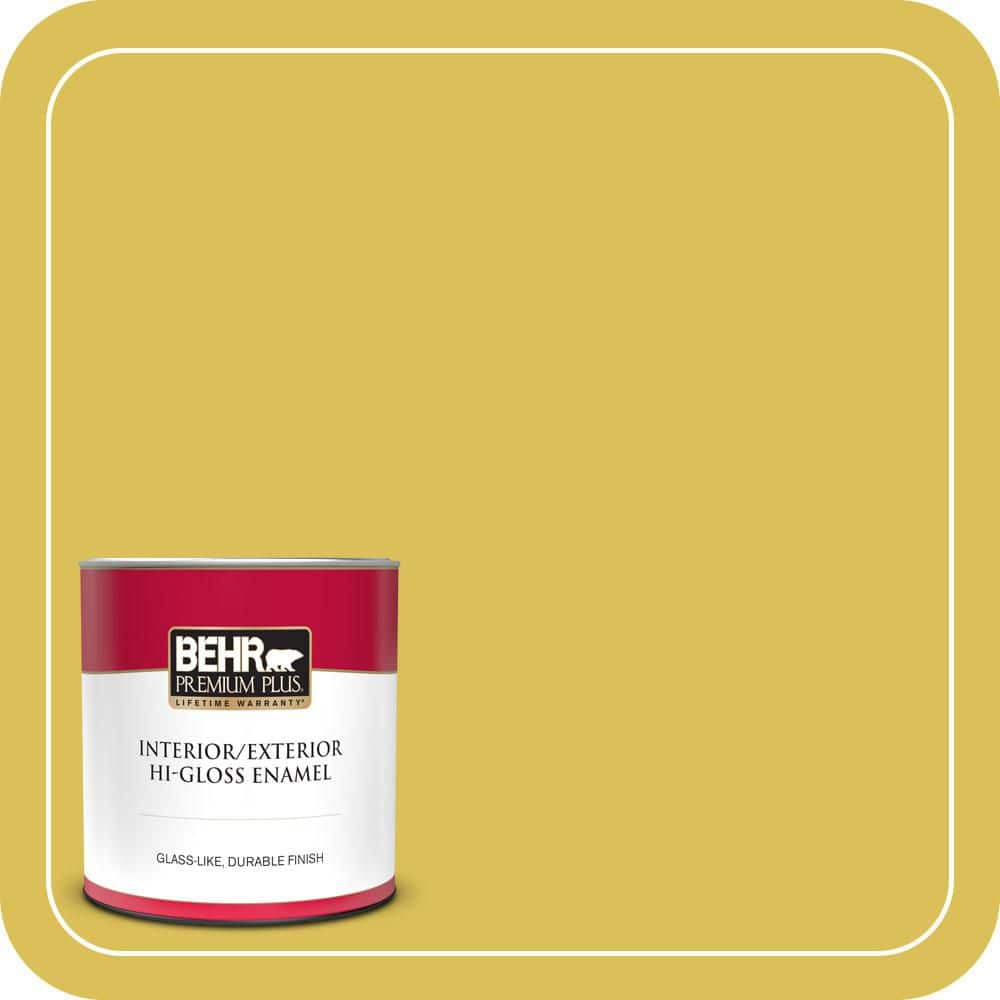 1 qt. #P320-6A Flustered Mustard Hi-Gloss Enamel Interior/Exterior Paint & Primer price history on PriceWatchPro