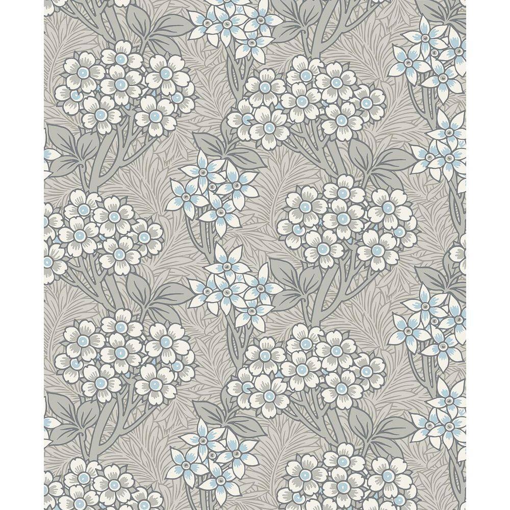 Daydream Grey and Carolina Blue Floral Vine Unpasted Nonwoven Paper Wallpaper Roll 57.5 sq. ft. price history on PriceWatchPro
