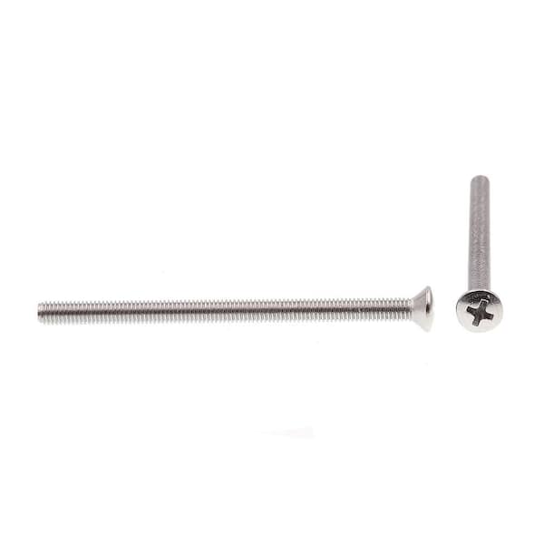 Prime-Line #10-32 x in. Grade 18-8 Stainless Steel Phillips Drive Oval  Head Machine Screws (15-Pack) 9010941 The Home Depot