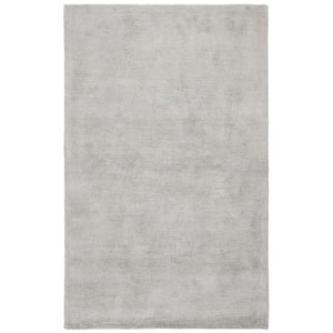 Himalaya Grey Doormat 3 ft. x 5 ft. Solid Color Area Rug