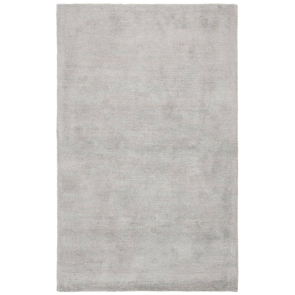 Gray Handmade Tufted Wool and Viscose 8' x 10' Area Rug