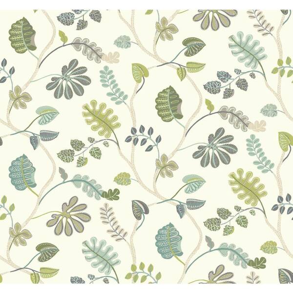 York Wallcoverings Waverly Small Prints A New Leaf Wallpaper