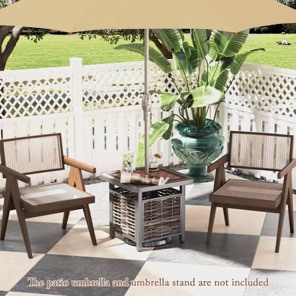 Kadehome 110 lb. Rattan Patio Umbrella Base in Light Gray w/ Resin Tabletop, Checkerboard Pattern Umbrella Stand for 1.5 in. Hole KA-NP11926 - The Home Depot Kadehome 110 lb. Rattan Patio Umbrella Base in Light Gray w/ Resin Tabletop, Checkerboard Pattern Umbrella Stand for 1.5 in. Hole KA-NP11926 - The Home Depot