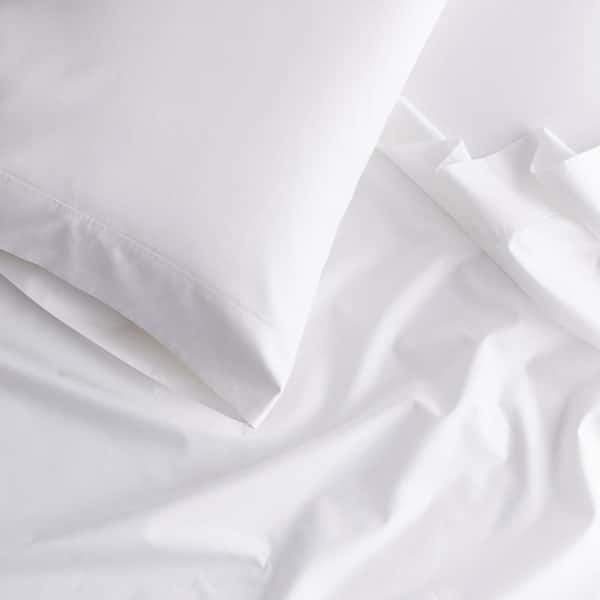 Organic Cotton Percale 400 Thread Count Black Queen Sheet Set + Reviews