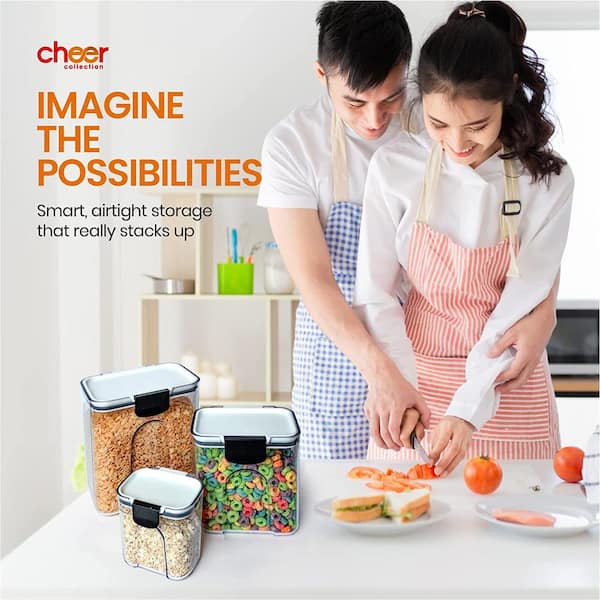 Cheer Collection Air Tight Food Storage Container, 24 Pack - Cheer