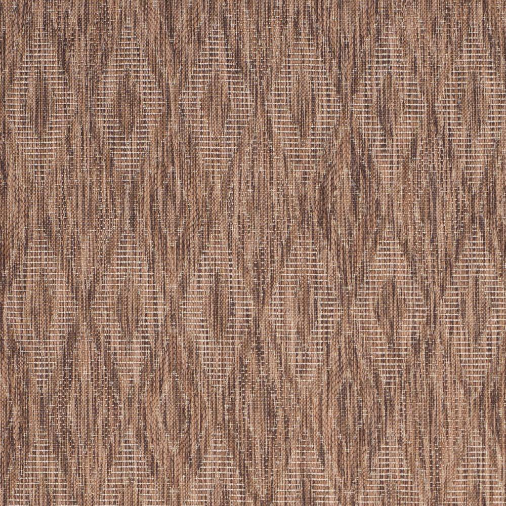 Brown Geometric Low Pile Indoor/Outdoor Area Rug