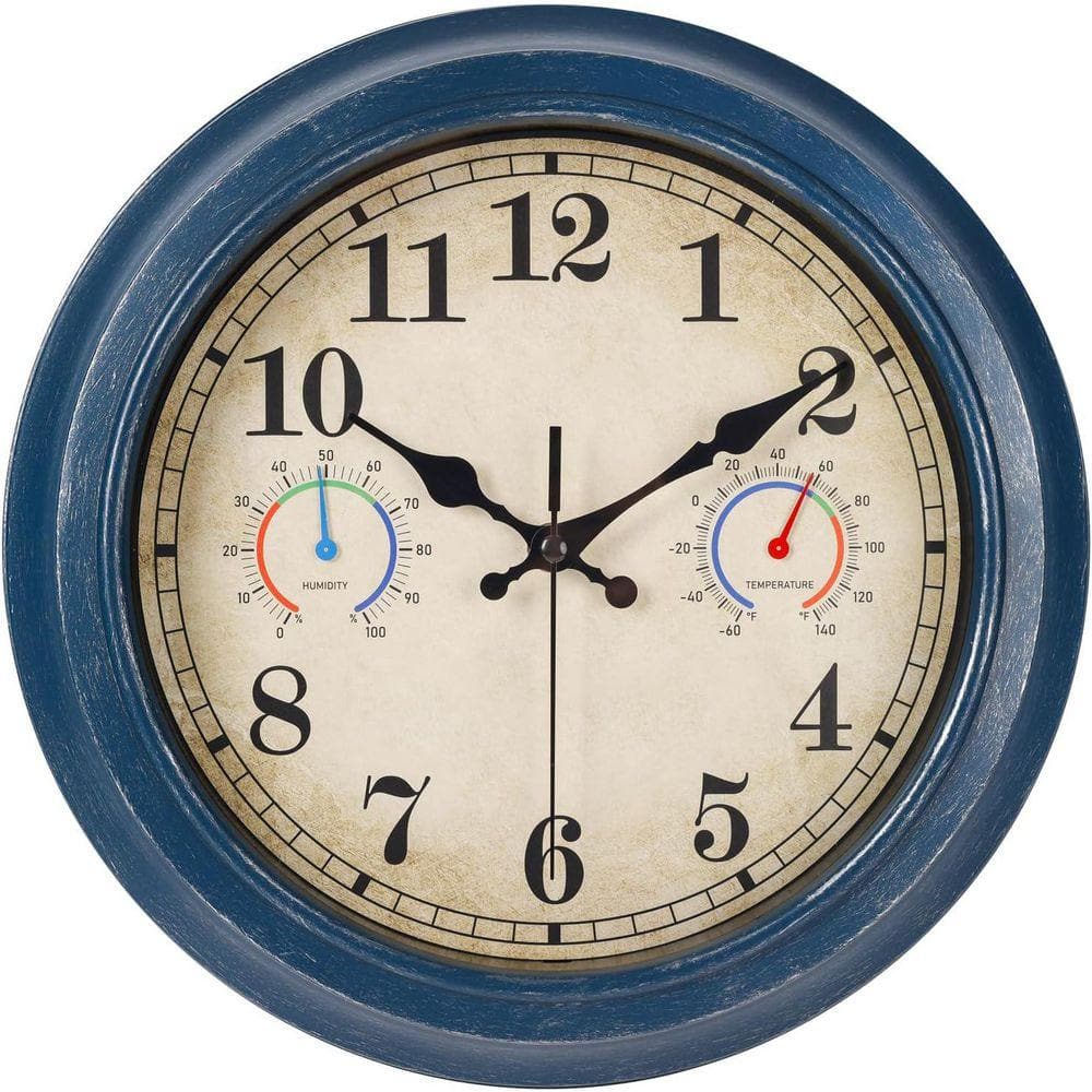 Outdoor Clock with Thermometer and Hygrometer Combo LINBQ226 - The