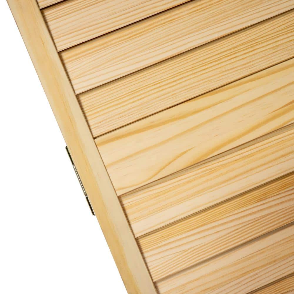 Natural Pine Louvered Bi-Fold Closet Door 30x80