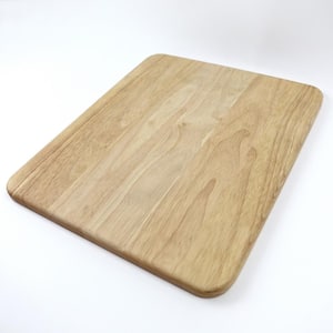 Kraus KCBWS104BB Solid Bamboo Cutting Board with Built-In Grooves,  Non-Porous Surface, Space-Saving Design, BPA-Free, and FDA Approved: 16 Inch