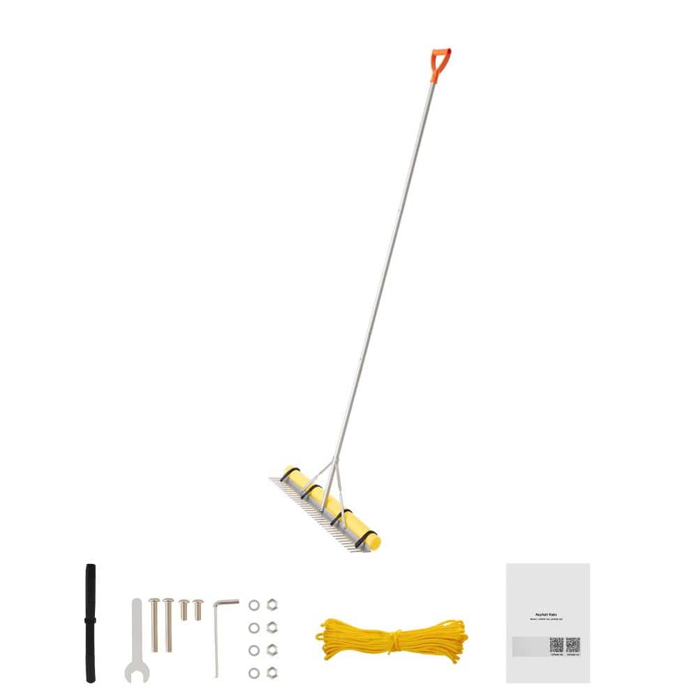 36 in. Aluminum Landscape Rake, 102 in. Handle Heavy-Duty Leaf Rake for Pond, Gravel, Yard, and Beach price history on PriceWatchPro