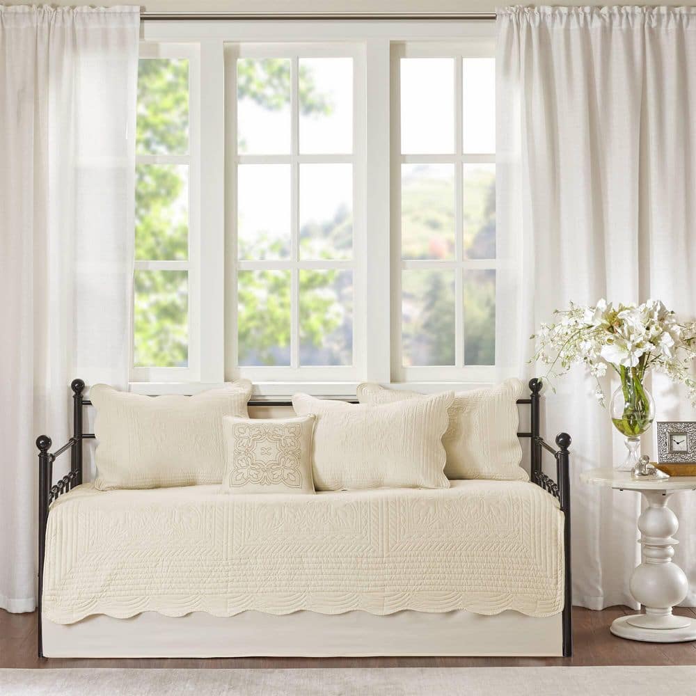 Marino 6-Piece Cream Microfiber Daybed Daybed Bedding Set price history on PriceWatchPro
