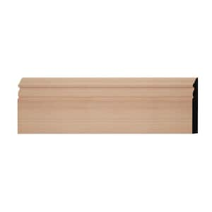 WM518 0.56 in. D x 5.25 in. W x 6 in. L Wood (Cherry) Baseboard Moulding Sample