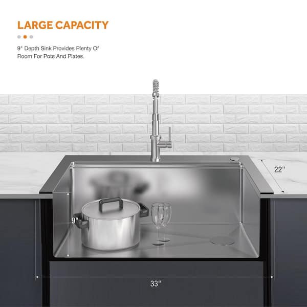 Glacier Bay Dolancourt Tight Radius 33 in. Drop-In Single Glacier Bay Dolancourt Tight Radius 33 in. Drop-In Single