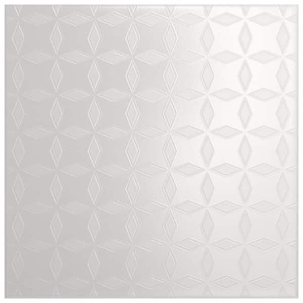 Merola Tile Unity Deco White 8 in. x 8 in. Ceramic Floor and Wall Tile (11.5 sq. ft./Case)