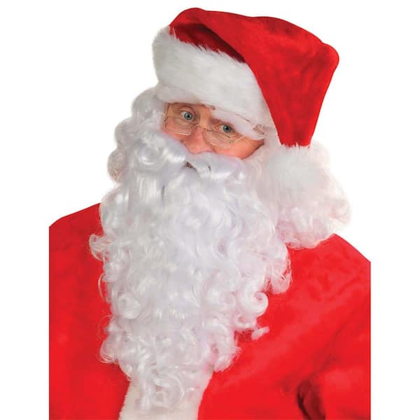 Amscan Santa Christmas Wig and Beard Deluxe Set (4-Count) 840513 - The Home  Depot