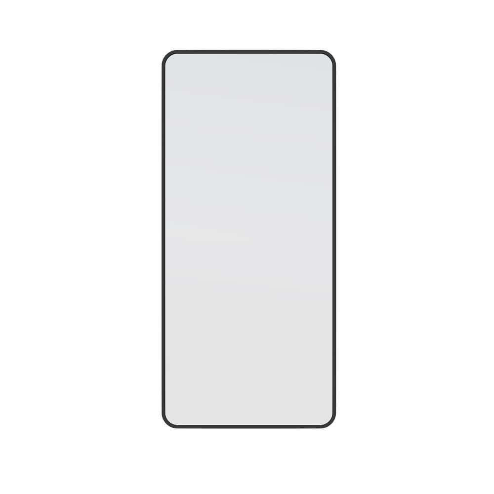 22 in. W x 48 in. H Stainless Steel Framed Radius Corner Bathroom Vanity Mirror in Black price history on PriceWatchPro