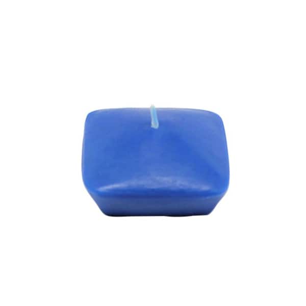 Zest Candle 2-1/4 in. Blue Square Floating Candles (12-Box)