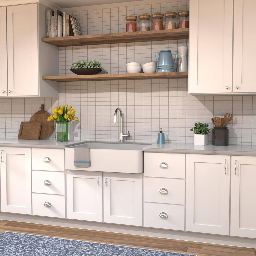 Chrome 6-5/16" Modern Matte Cabinet Bar Pull