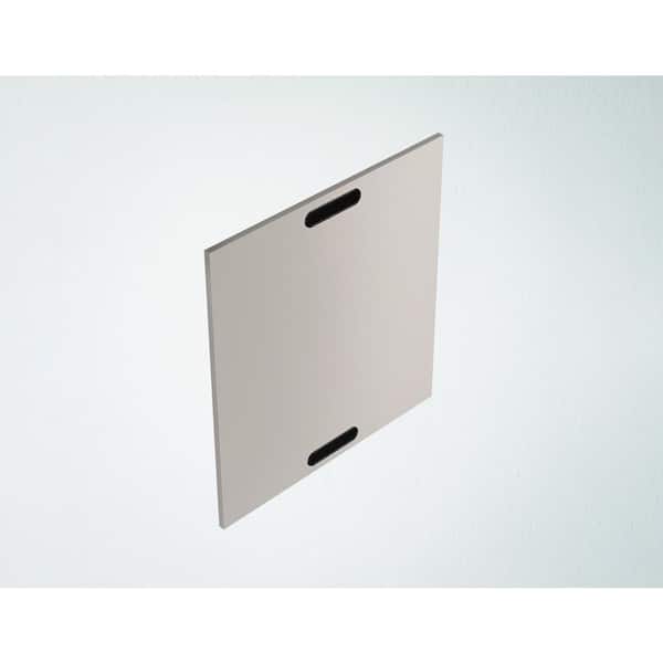 WeatherStrong Miami HDPE (High Density Polyethylene) 22.5 in. X 0.63 in. X 30 in Outdoor Base End Panel in Shoreline Gray Matt